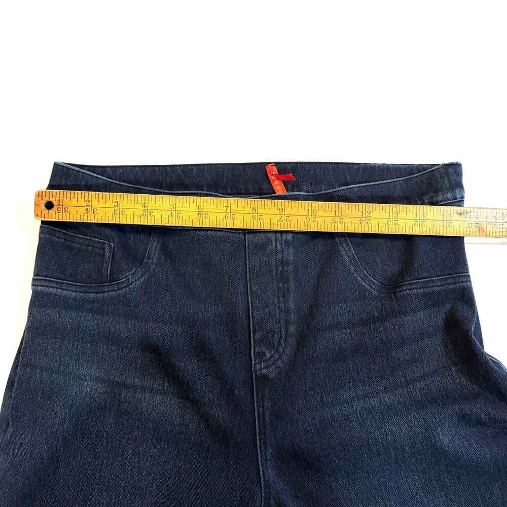 Spanx Jean-ish Ankle Leggings Hidden Tummy Shaping Dark Blue XL Regular - Picture 9 of 9